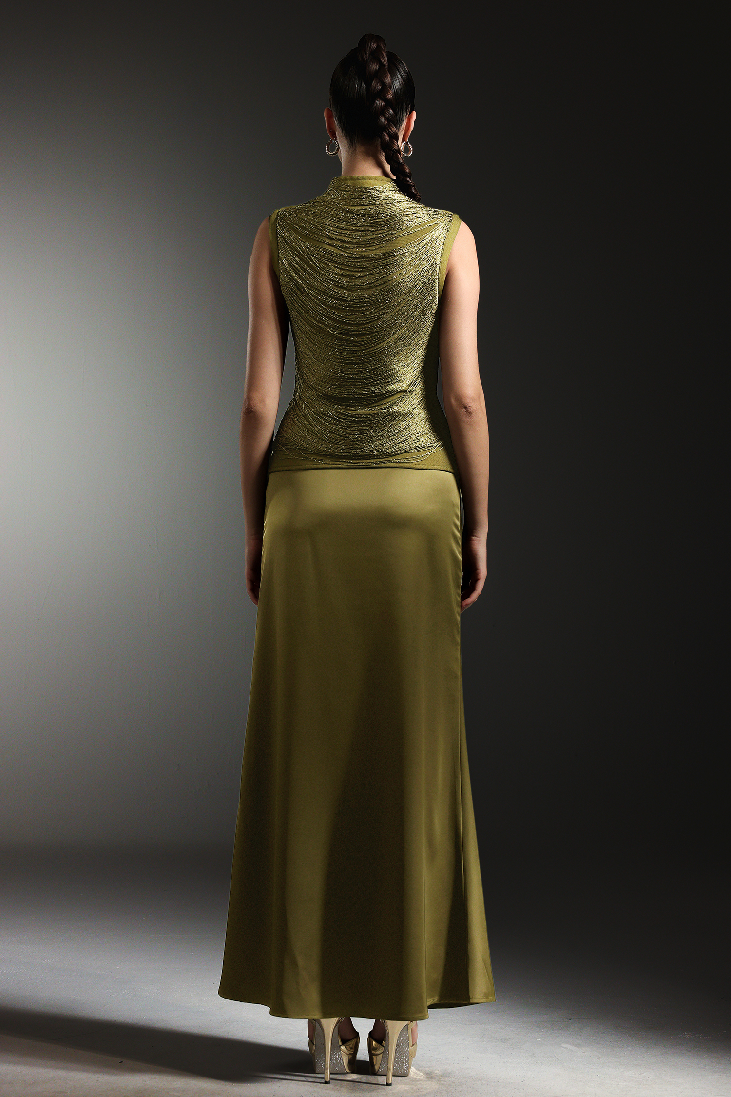 Siayh Sleeveless Tassels Bandage Maxi Two Piece Set image 7