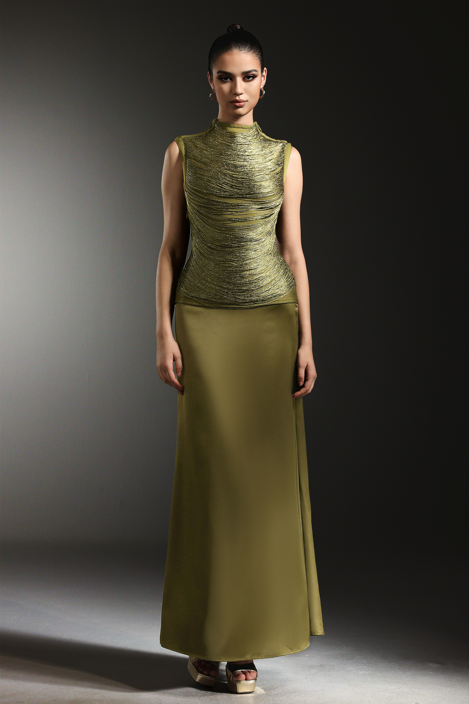 Siayh Sleeveless Tassels Bandage Maxi Two Piece Set image 2