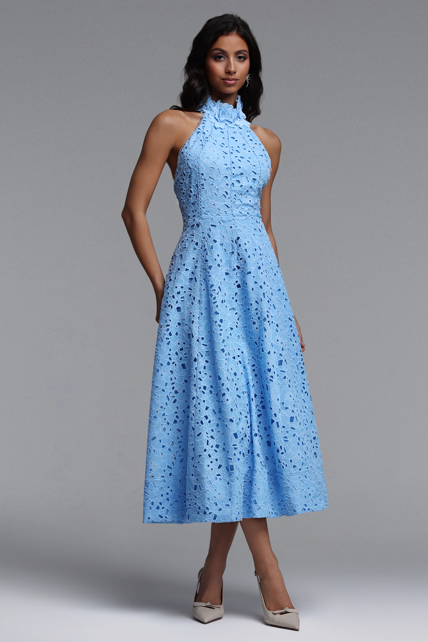 Nuvola Halter Midi Dress image 1
