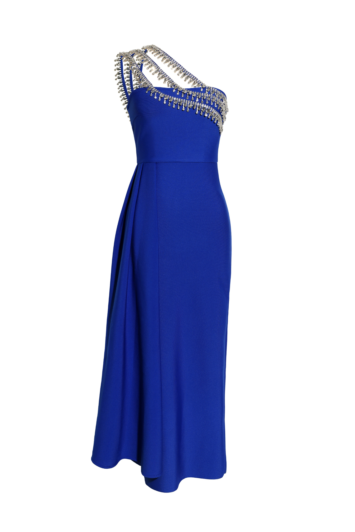 Marcella One Shoulder Diamond Bandage Maxi Dress image 1