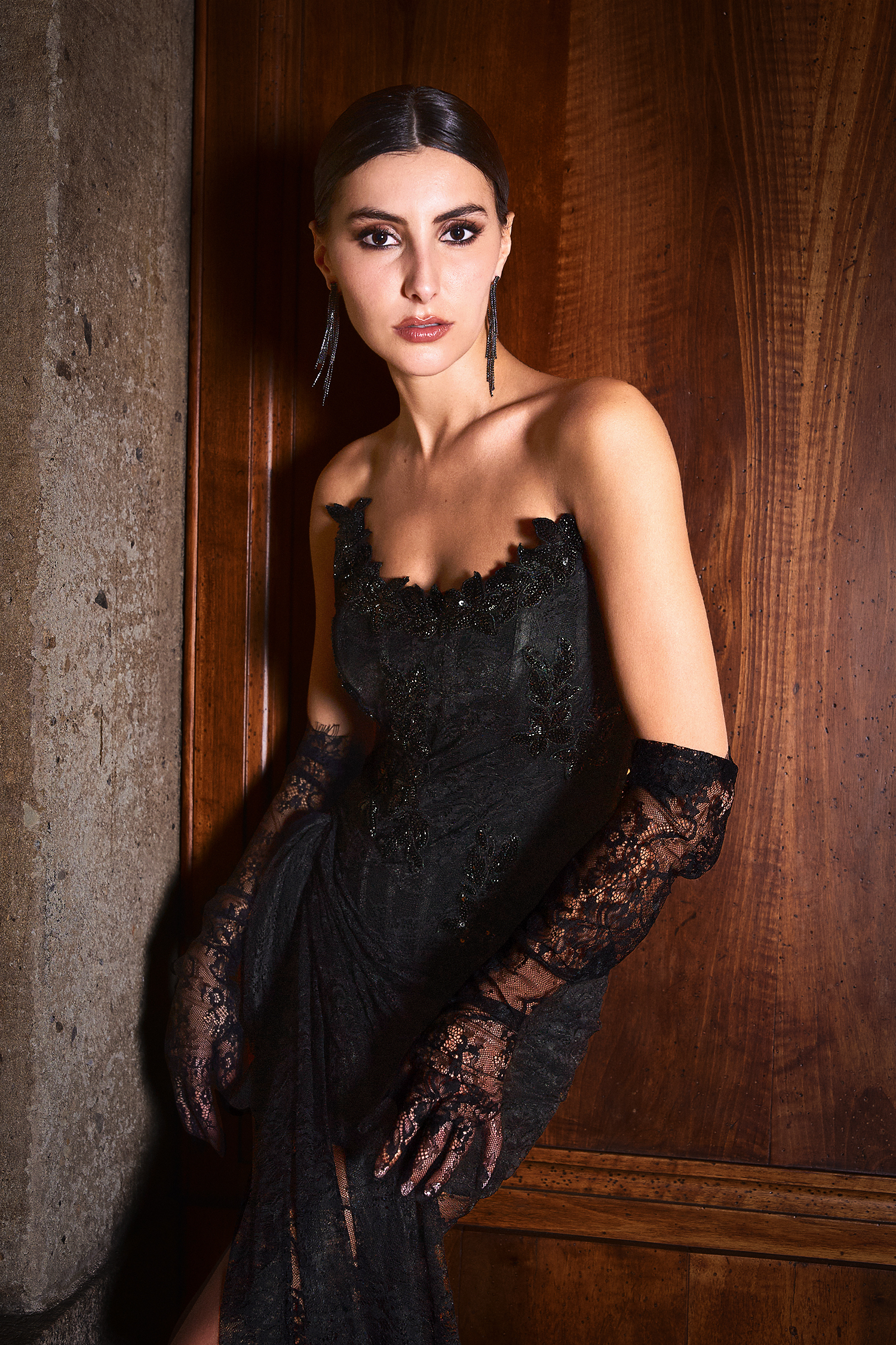 Thandiwe Lace Strapless Maxi Dress image 9