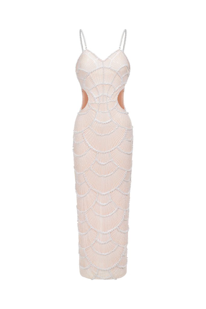 Teresa Pearl Sequin Midi Dress