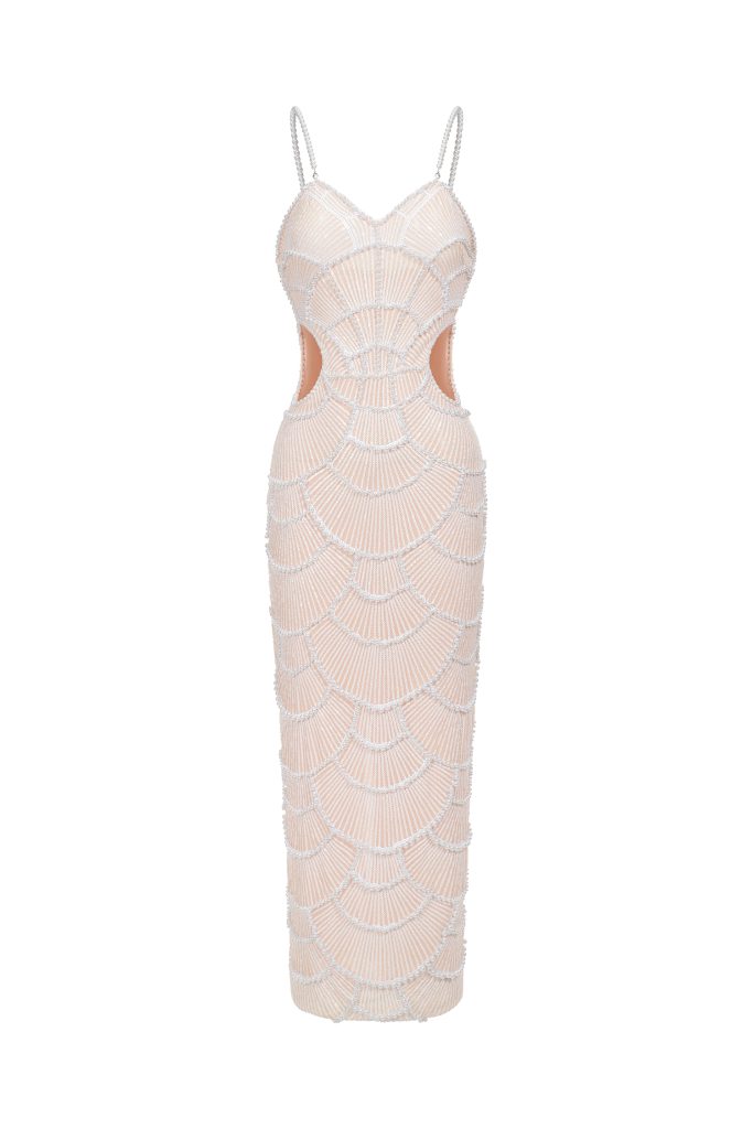 Teresa Pearl Sequin Midi Dress