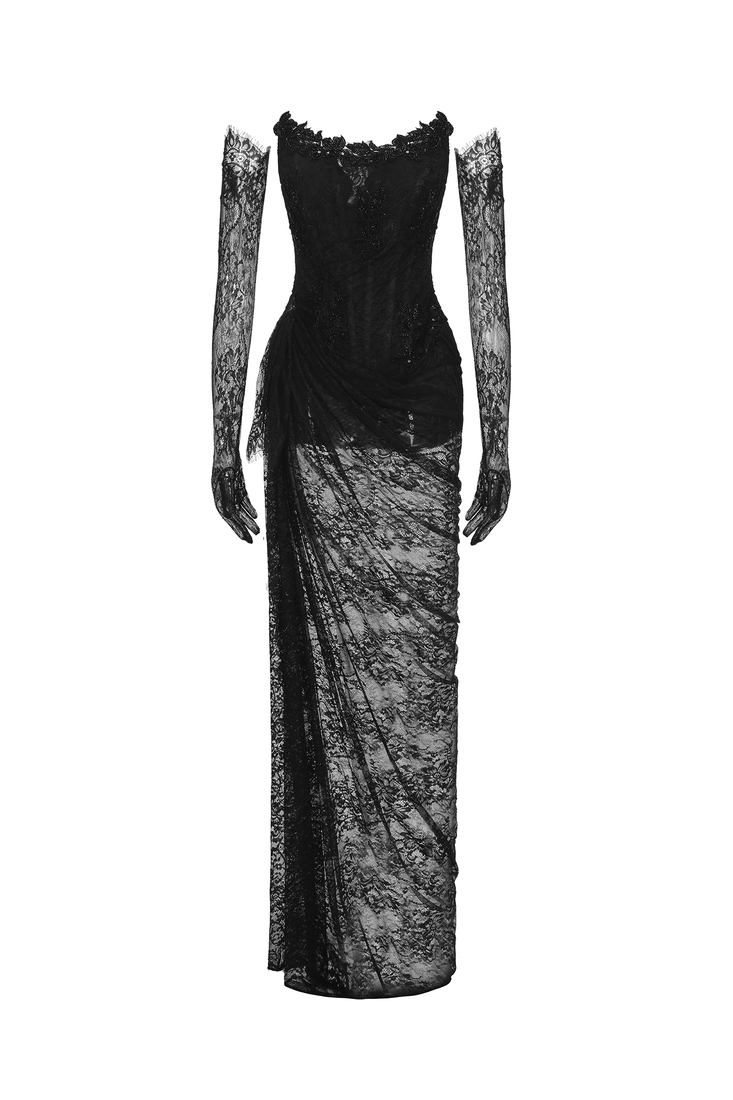 Thandiwe Lace Strapless Maxi Dress image 3