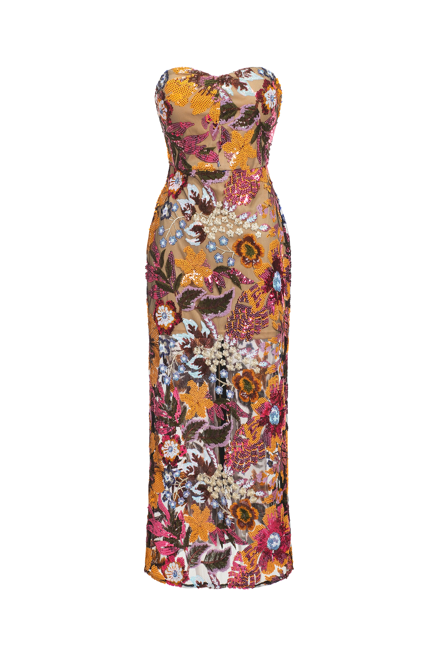 Satu Floral Glitter Maxi Dress image 1
