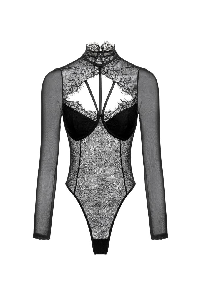 Hatsie Lace Long Sleeve Jumpsuit