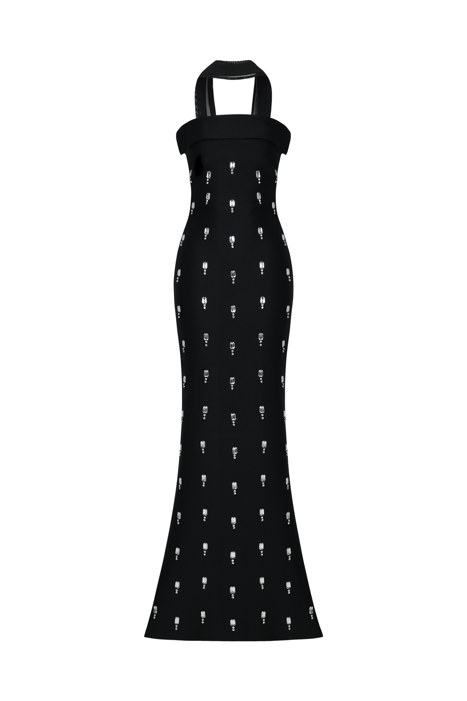 Nadja Sleeveless Diamond Bunting Bandage Maxi Dress image 1