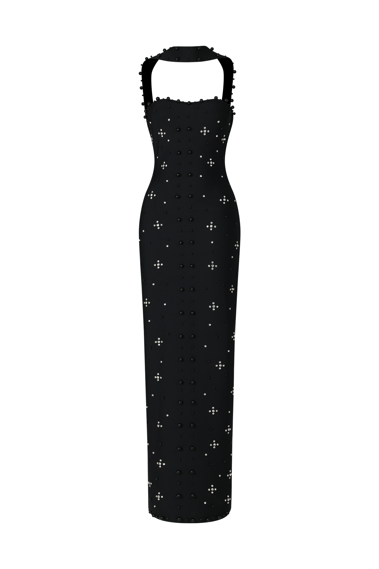Nesya Sleeveless Pearl Bandage Maxi Dress image 1