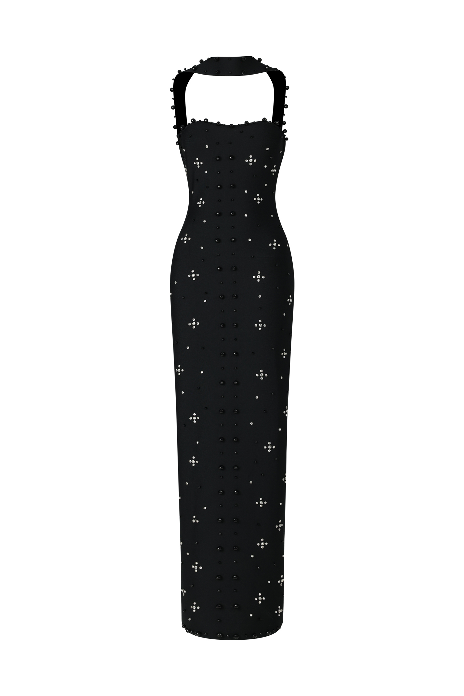Nesya Sleeveless Pearl Bandage Maxi Dress image 1